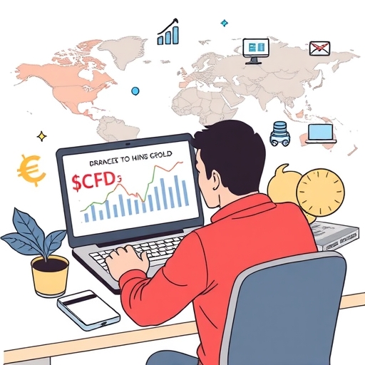 展示CFD價格變動的圖表