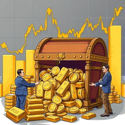 一些投資者正在討論黃金市場的趨勢