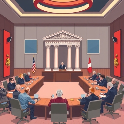 一場中央銀行會議的插圖
