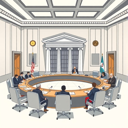 一場中央銀行會議的插圖