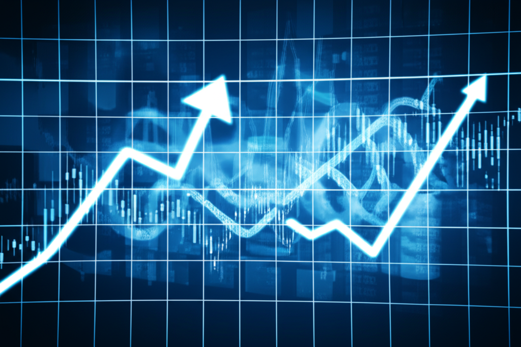 一個電腦螢幕上顯示著專業安全的金融交易平台介面。