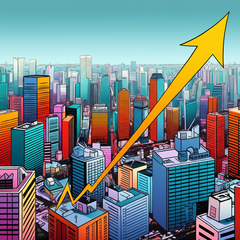 日經指數上升圖表象徵日本經濟健康與市場趨勢