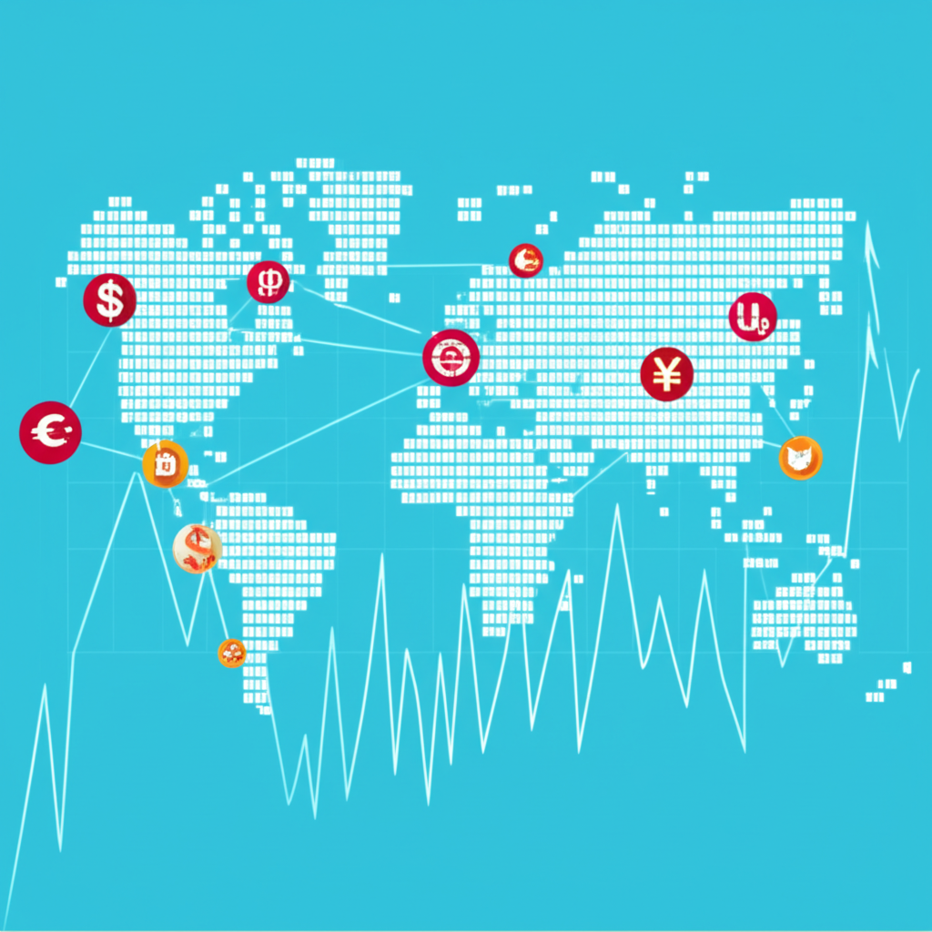 全球貨幣流動影響個人財富與企業營運的匯率走勢圖,展示動態趨勢與智慧財務決策
