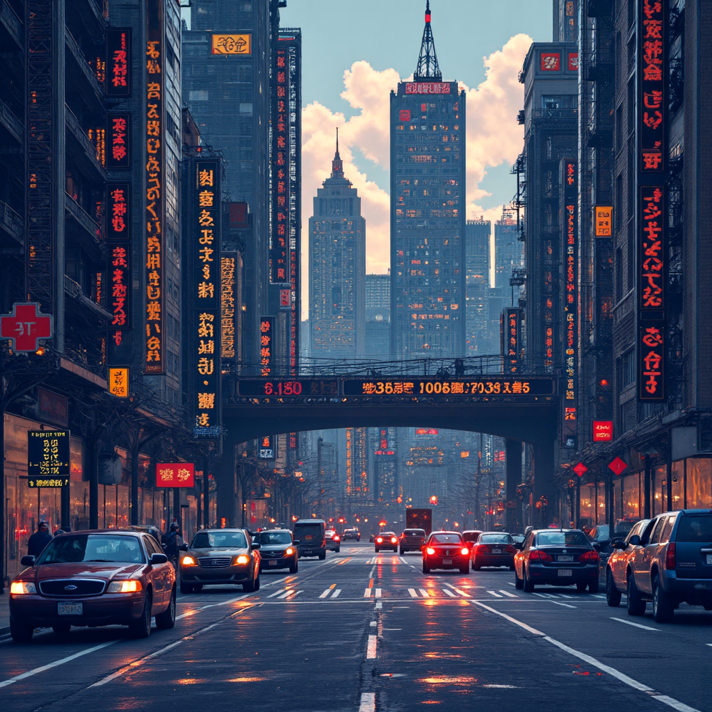 像素藝術風格的經濟波動齒輪與先進技術抽象圖像