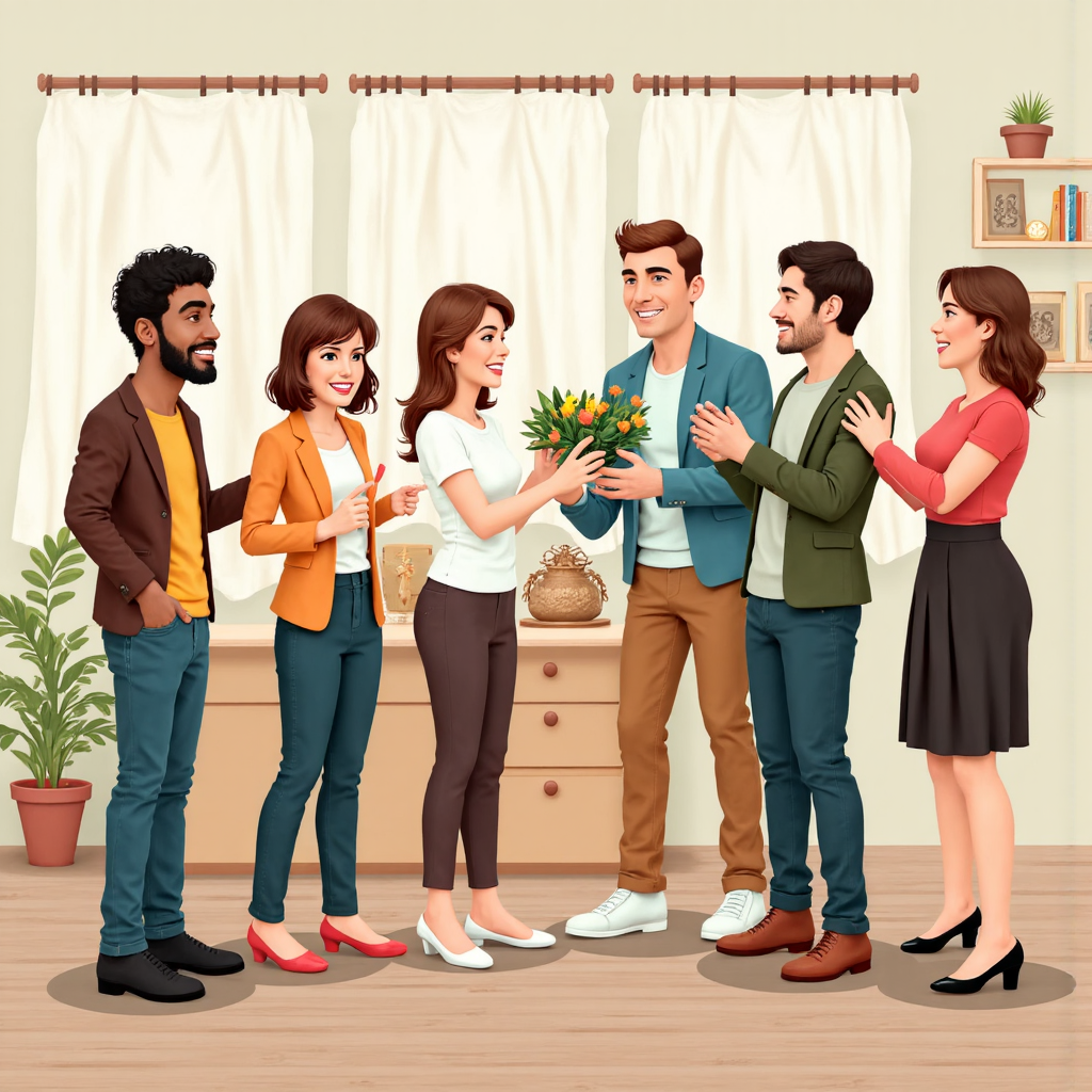 利率上升受益者的多元群體像素藝術插圖，金融環境中充滿希望的氛圍