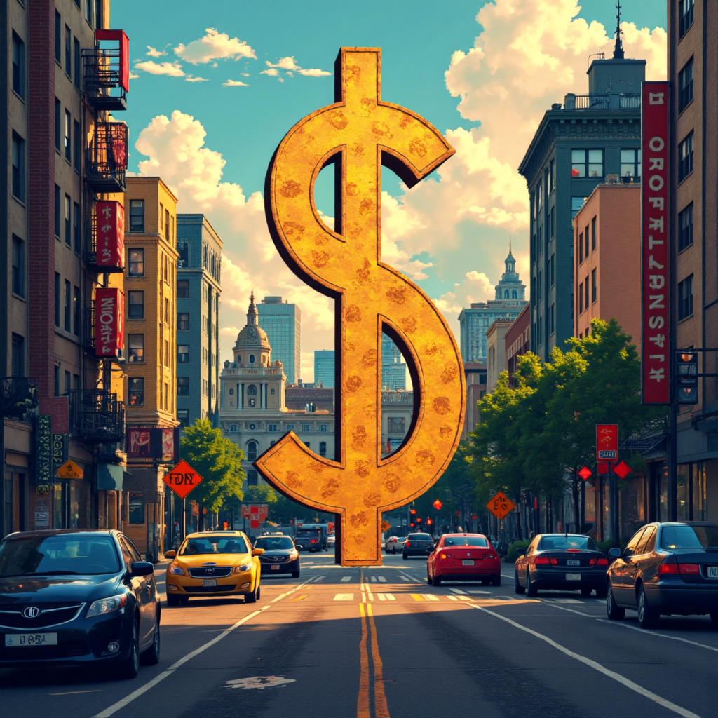 強勢美元主導全球金融市場的像素藝術插圖,展現地緣政治緊張氛圍與金色光芒象徵的支配力