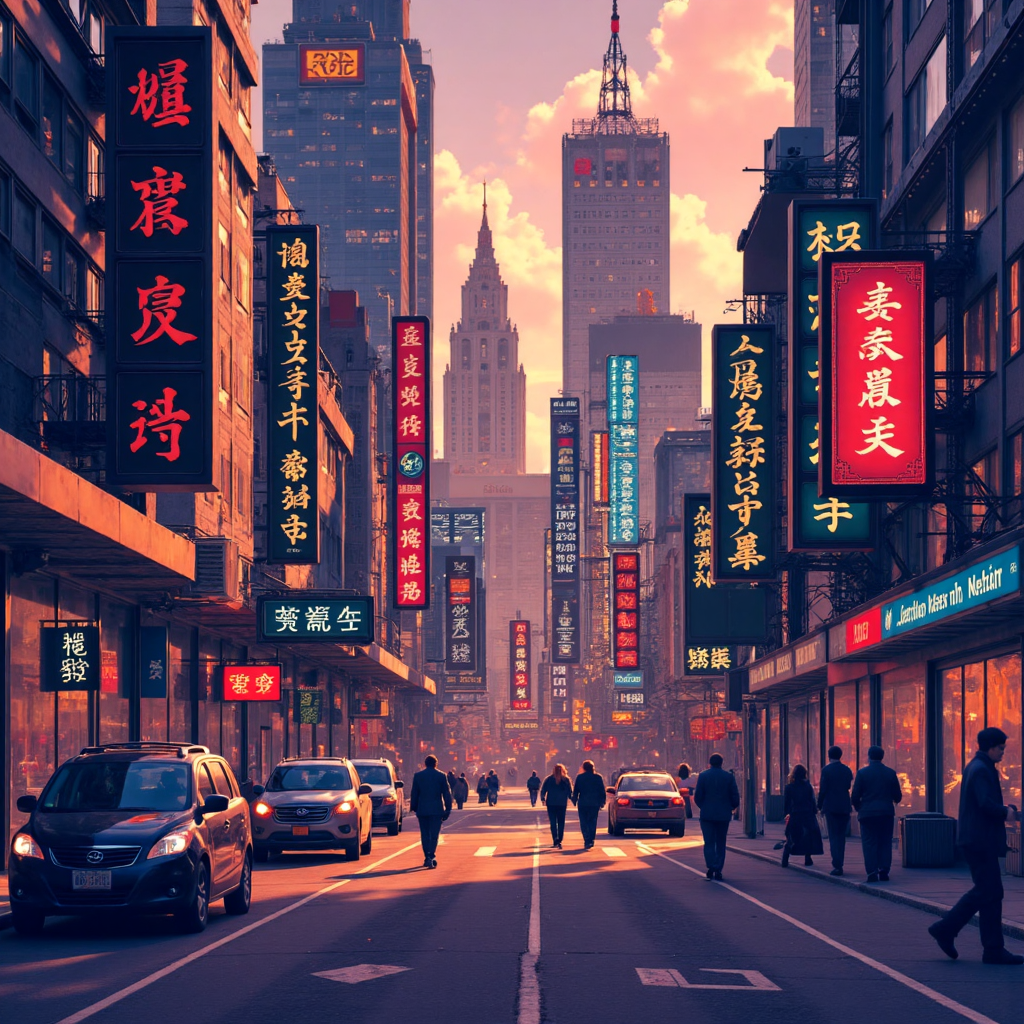 熱鬧金融市場場景，融入場外交易圖示的像素藝術插圖