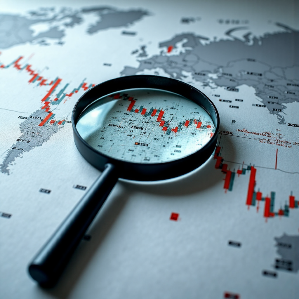放大鏡揭示外匯圖表隱藏模式與突破點