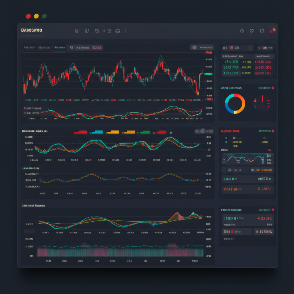 用戶友善的匯率查詢工具介面,展示多種圖表類型、技術指標與即時數據警報功能