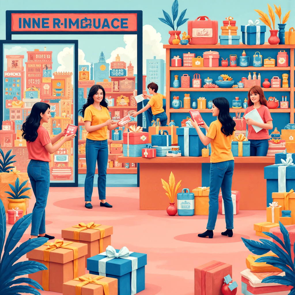 熱鬧線上市場的像素藝術插圖,展示多樣商品即時供應與消費者快樂取貨的氛圍