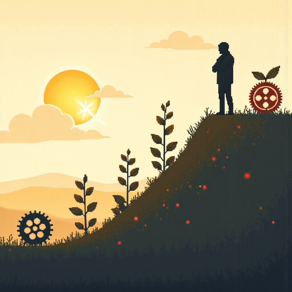 溫和上揚的收益率曲線圖示,象徵金融成長與經濟穩定