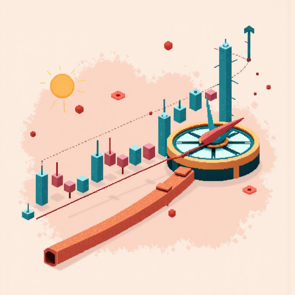 Pivot 指標市場預測指南,抽象圖表顯示支撐與阻力線