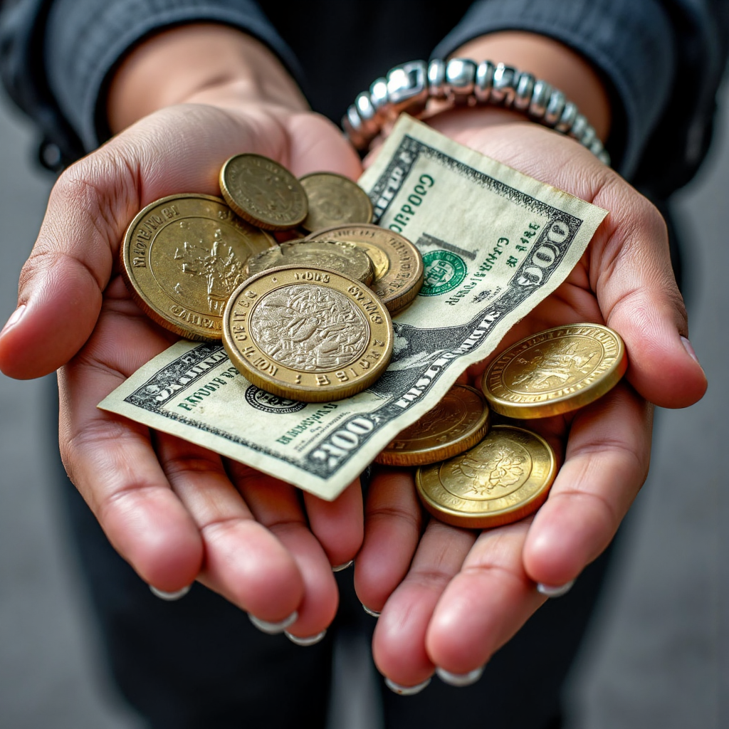 不同貨幣鈔票與金融機構蓋章的像素藝術插圖,強調結匯的信任、安全和官方性