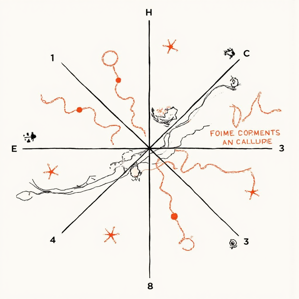 Pivot 指標計算公式示意圖,包含高低收盤價的星空元素